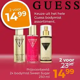 Trekpleister Guess bodymist assortiment. aanbieding