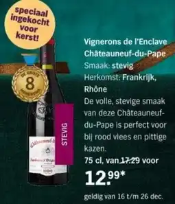 Albert Heijn Vignerons de l'Enclave Châteauneuf-du-Pape aanbieding