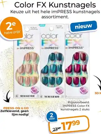 Trekpleister Color FX Kunstnagels aanbieding