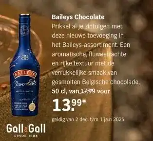 Albert Heijn Baileys Chocolate aanbieding