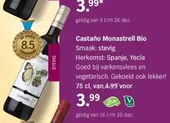 Albert Heijn Castaño Monastrell Bio aanbieding