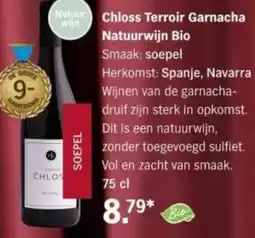 Albert Heijn Chloss Terroir Garnacha Natuurwijn Bio aanbieding