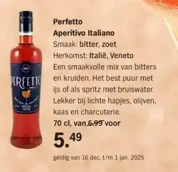 Albert Heijn Perfetto Aperitivo Italiano aanbieding