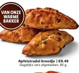 Lidl Apfelstrudel broodje | €0.49 aanbieding