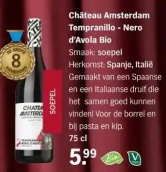 Albert Heijn Château Amsterdam Tempranillo - Nero d'Avola Bio aanbieding