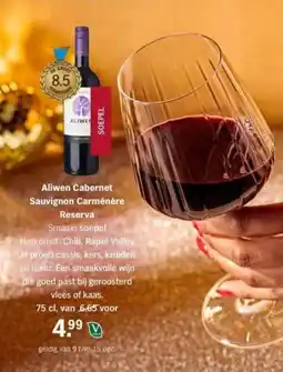 Albert Heijn Aliwen Cabernet Sauvignon Carménère Reserva aanbieding