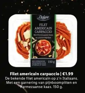 Lidl Filet americain carpaccio | €1.99 aanbieding