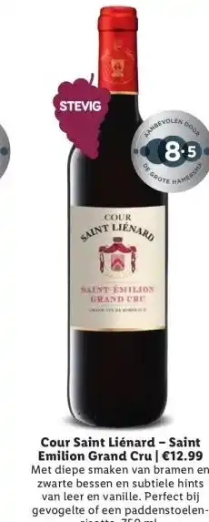 Lidl Cour Saint Liénard - Saint Emilion Grand Cru | €12.99 aanbieding