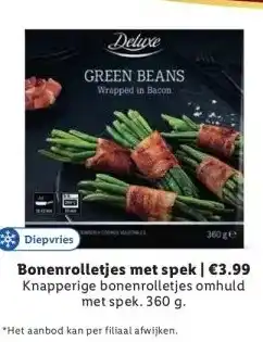 Lidl Bonenrolletjes met spek | €3.99 aanbieding