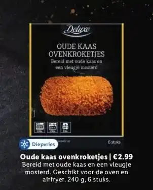 Lidl Oude kaas ovenkroketjes | €2.99 aanbieding