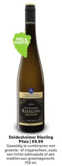 Lidl Deidesheimer Riesling Pfalz | €9.99 aanbieding