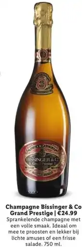 Lidl Champagne Bissinger & Co Grand Prestige | €24.99 aanbieding