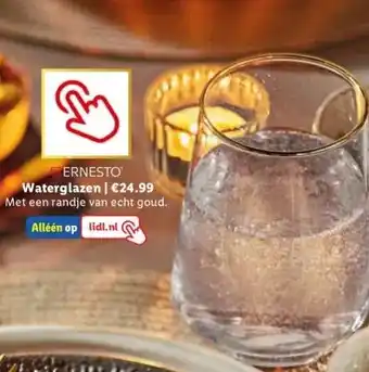 Lidl ERNESTO Waterglazen | €24.99 aanbieding