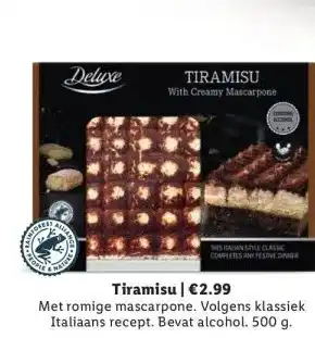 Lidl Tiramisu | €2.99 aanbieding