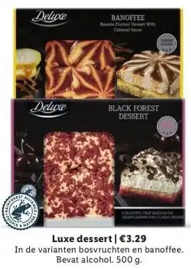 Lidl Luxe dessert | €3.29 aanbieding