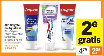 Albert Heijn Alle Colgate en Aquafresh aanbieding