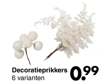 Wibra Decoratieprikkers aanbieding