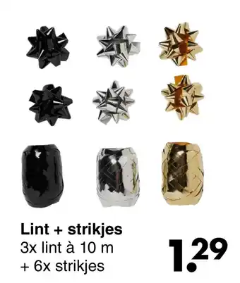 Wibra Lint + strikjes aanbieding