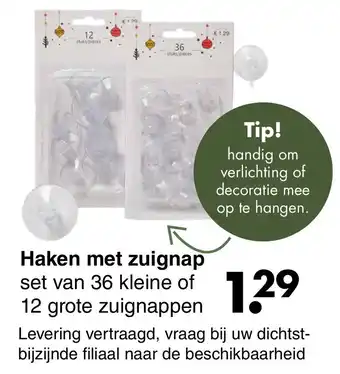 Wibra Haken met zuignap aanbieding