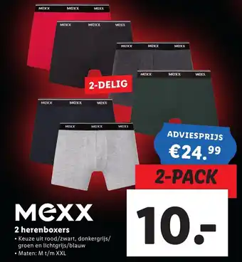 Lidl Mexx Heren boxers 2-pack aanbieding