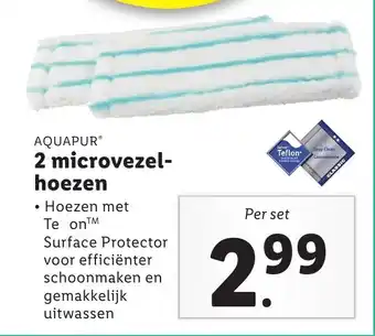 Lidl AquaPur Microvezelhoezen 2-pack aanbieding