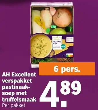 Albert Heijn AH Excellent verspakket pastinaaksoep met truffelsmaak aanbieding