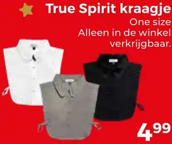 Trekpleister True Spirit kraagje aanbieding