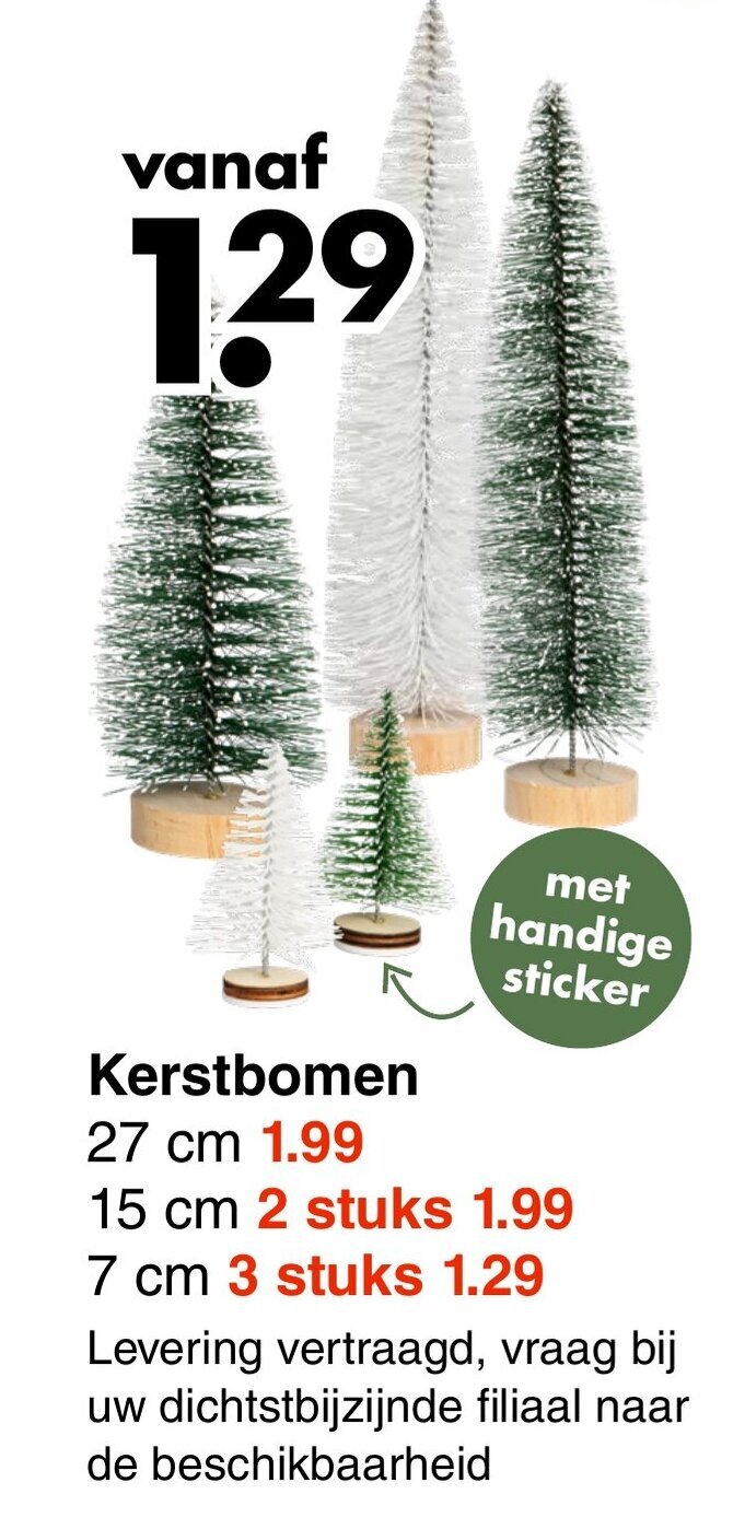 Kerstbomen aanbieding bij Wibra