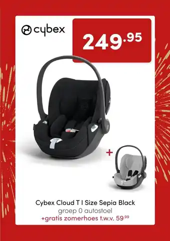 Baby & Tiener Cybex Cloud T I Size Sepia Black groep 0 autostoel aanbieding