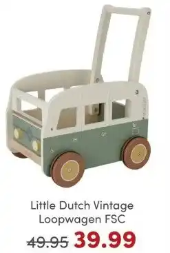 Baby & Tiener Little Dutch Vintage Loopwagen FSC aanbieding