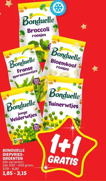 Dekamarkt Bonduelle diepvries groenten aanbieding