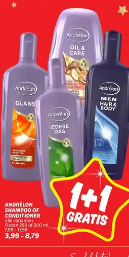 Dekamarkt Andrélon shampoo of conditioner aanbieding