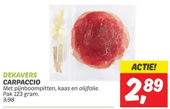 Dekamarkt Carpaccio aanbieding