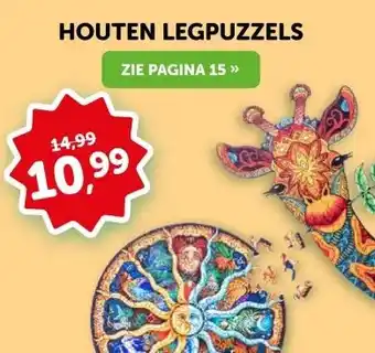 Boekenvoordeel HOUTEN LEGPUZZELS aanbieding