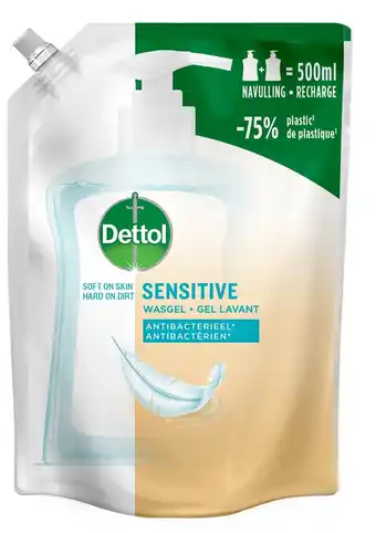 Bol.com Dettol Refill Sensitive 500ML aanbieding