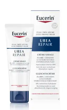 De Online Drogist Eucerin UreaRepair Gezichtscrème 5% Urea aanbieding