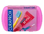 De Online Drogist Curaprox Travel Set Roze aanbieding
