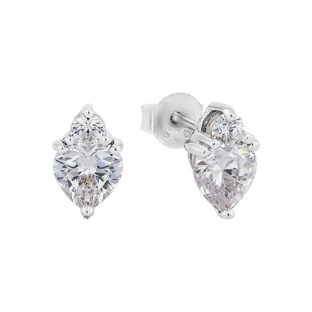 Jo Wisdom Hangende sneeuwvlok oorbellen, zilver 925, oorbellen voor dames met 3A zirkonia, sieraden voor vrouwen, Edelsteen, Zirkonia