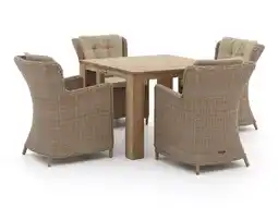 Kees Smit Intenso Milano/ROUGH-X 100cm dining tuinset 5-delig aanbieding