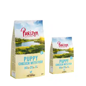 Zooplus 12 kg + 2 kg gratis! 14 kg Purizon - Junior Kip met Vis (14kg) aanbieding