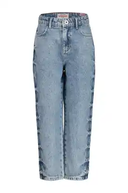 Wehkamp Vingino high waist loose fit jeans Chiara Stud light vintage aanbieding