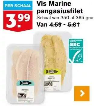 Hoogvliet Vis Marine pangasiusfilet aanbieding