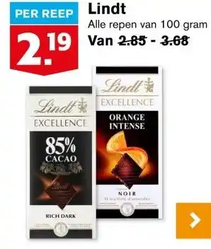 Hoogvliet Lindt aanbieding