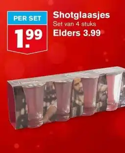 Hoogvliet Shotglaasjes aanbieding