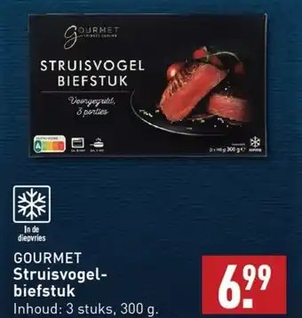 ALDI GOURMET Struisvogelbiefstuk aanbieding