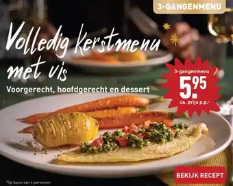 ALDI Volledig Kerstmenu met vis aanbieding