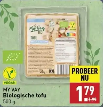 ALDI MY VAY Biologische tofu aanbieding