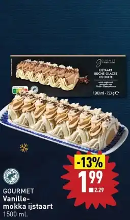 ALDI GOURMET Vanille Mokka ijstaart aanbieding