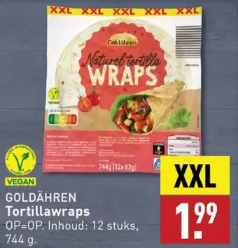 ALDI GOLDÄHREN Tortillawraps aanbieding