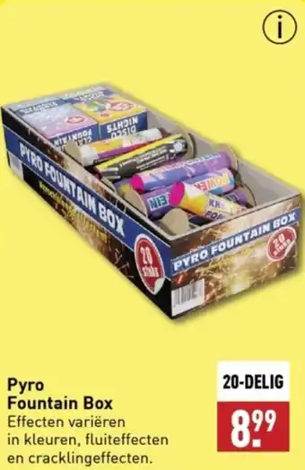 ALDI Pyro Fountain Box aanbieding